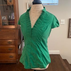 Express design studio blouse green